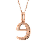 Thumbnail for Diamond 1/20 Ct.Tw. Letter E Pendant in 10K Rose Gold