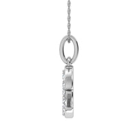 Thumbnail for Diamond 1/20 Ct.Tw. Letter E Pendant in 10K White Gold