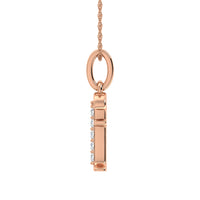 Thumbnail for Diamond 1/20 Ct.Tw. Letter F Pendant in 10K Rose Gold