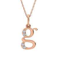 Thumbnail for Diamond 1/20 Ct.Tw. Letter G Pendant in 10K Rose Gold