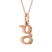 Thumbnail for Diamond 1/20 Ct.Tw. Letter G Pendant in 10K Rose Gold