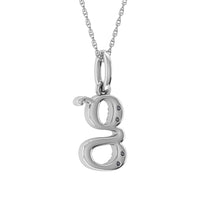 Thumbnail for Diamond 1/20 Ct.Tw. Letter G Pendant in 10K White Gold