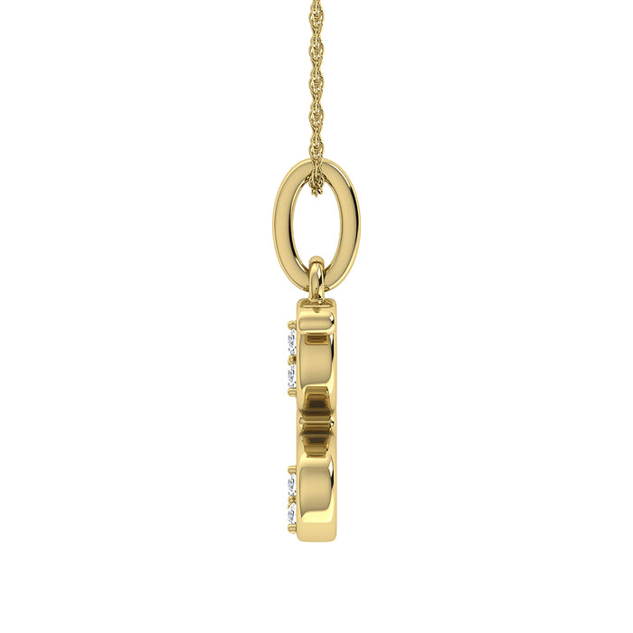 Diamond 1/20 Ct.Tw. Letter G Pendant in 10K Yellow Gold