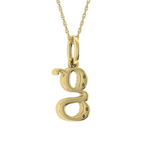 Thumbnail for Diamond 1/20 Ct.Tw. Letter G Pendant in 10K Yellow Gold