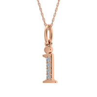 Thumbnail for Diamond 1/20 Ct.Tw. Letter I Pendant in 10K Rose Gold