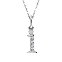 Thumbnail for Diamond 1/20 Ct.Tw. Letter I Pendant in 10K White Gold