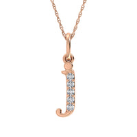 Thumbnail for Diamond 1/20 Ct.Tw. Letter J Pendant in 10K Rose Gold