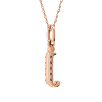 Thumbnail for Diamond 1/20 Ct.Tw. Letter J Pendant in 10K Rose Gold