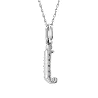 Thumbnail for Diamond 1/20 Ct.Tw. Letter J Pendant in 10K White Gold