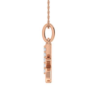 Thumbnail for Diamond 1/20 Ct.Tw. Letter K Pendant in 10K Rose Gold