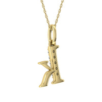 Thumbnail for Diamond 1/20 Ct.Tw. Letter K Pendant in 10K Yellow Gold