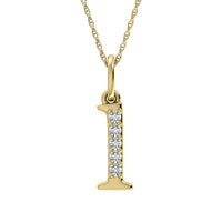 Thumbnail for Diamond 1/20 Ct.Tw. Letter L Pendant in 10K Yellow Gold