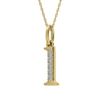 Thumbnail for Diamond 1/20 Ct.Tw. Letter L Pendant in 10K Yellow Gold