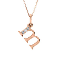 Thumbnail for Diamond 1/20 Ct.Tw. Letter M Pendant in 10K Rose Gold