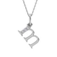 Thumbnail for Diamond 1/20 Ct.Tw. Letter M Pendant in 10K White Gold
