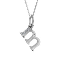 Thumbnail for Diamond 1/20 Ct.Tw. Letter M Pendant in 10K White Gold