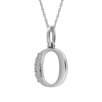 Thumbnail for Diamond 1/20 Ct.Tw. Letter O Pendant in 10K White Gold