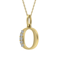 Thumbnail for Diamond 1/20 Ct.Tw. Letter O Pendant in 10K Yellow Gold