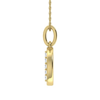 Thumbnail for Diamond 1/20 Ct.Tw. Letter O Pendant in 10K Yellow Gold