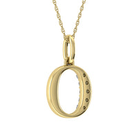 Thumbnail for Diamond 1/20 Ct.Tw. Letter O Pendant in 10K Yellow Gold