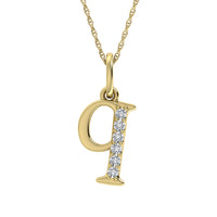 Thumbnail for Diamond 1/20 Ct.Tw. Letter Q Pendant in 10K Yellow Gold