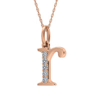 Thumbnail for Diamond 1/20 Ct.Tw. Letter R Pendant in 10K Rose Gold