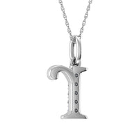 Thumbnail for Diamond 1/20 Ct.Tw. Letter R Pendant in 10K White Gold