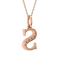Thumbnail for Diamond 1/20 Ct.Tw. Letter S Pendant in 10K Rose Gold