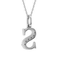 Thumbnail for Diamond 1/20 Ct.Tw. Letter S Pendant in 10K White Gold