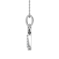 Thumbnail for Diamond 1/20 Ct.Tw. Letter U Pendant in 10K White Gold