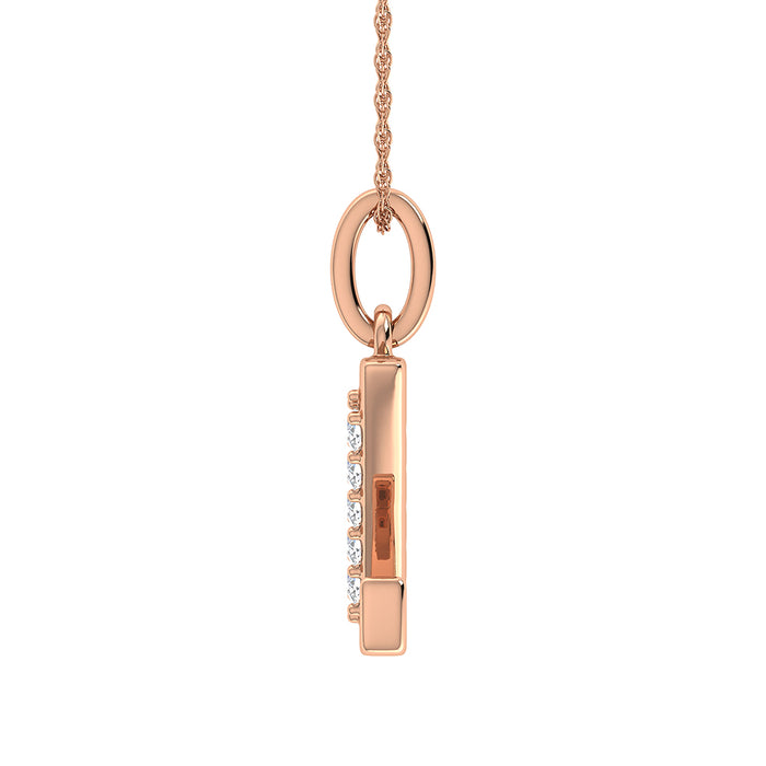 Diamond 1/20 Ct.Tw. Letter Z Pendant in 10K Rose Gold