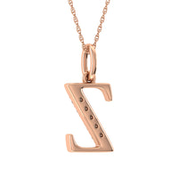 Thumbnail for Diamond 1/20 Ct.Tw. Letter Z Pendant in 10K Rose Gold