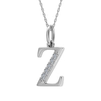 Thumbnail for Diamond 1/20 Ct.Tw. Letter Z Pendant in 10K White Gold