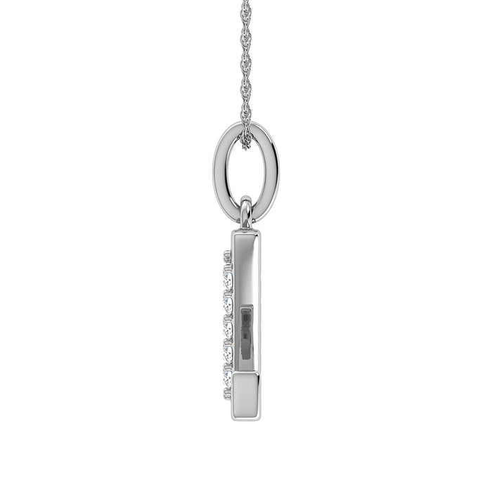 Diamond 1/20 Ct.Tw. Letter Z Pendant in 10K White Gold