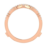 Thumbnail for Diamond 1/3 Ct.Tw. Chevron Guard Ring in 14K Rose Gold