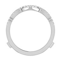 Thumbnail for Diamond 1/3 Ct.Tw. Chevron Guard Ring in 14K White Gold