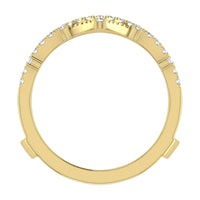 Thumbnail for Diamond 1/3 Ct.Tw. Chevron Guard Ring in 14K Yellow Gold