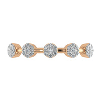 Thumbnail for Diamond 1/6 Ct.Tw. Cluster Fashion Ring in 10K Rose Gold