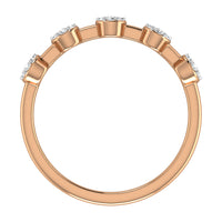 Thumbnail for Diamond 1/6 Ct.Tw. Cluster Fashion Ring in 10K Rose Gold