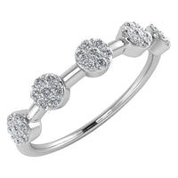 Thumbnail for Diamond 1/6 Ct.Tw. Cluster Fashion Ring in 10K White Gold