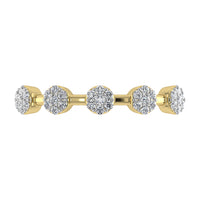 Thumbnail for Diamond 1/6 Ct.Tw. Cluster Fashion Ring in 10K Yellow Gold