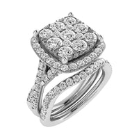 Thumbnail for Diamond 2 Ct.Tw. Bridal Ring in 14K White Gold