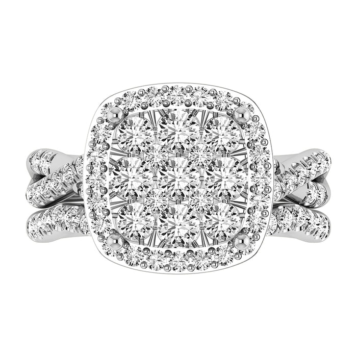 Diamond 2 Ct.Tw. Bridal Ring in 14K White Gold