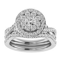 Thumbnail for Diamond 1 3/4 Ct.Tw. Round Bridal Ring in 14K White Gold