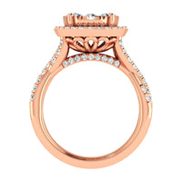 Thumbnail for Diamond 2  Ct.Tw. Oval Shape Bridal Ring in 14K White Gold
