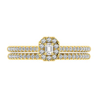 Thumbnail for Emerald and Round Diamond 3/8 Ct.Tw. Bridal Ring in 10K Yellow Gold