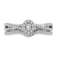 Thumbnail for Oval and Round Diamond 1/2 Ct.Tw. Bridal Ring in 10K White Gold