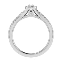 Thumbnail for Oval and Round Diamond 1/2 Ct.Tw. Bridal Ring in 10K White Gold