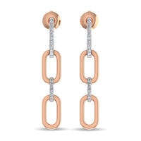 Thumbnail for Diamond 1/10 Ct.Tw. Fashion Earrings in 10K Rose Gold