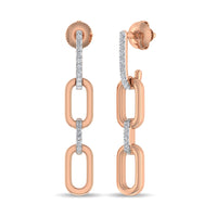 Thumbnail for Diamond 1/10 Ct.Tw. Fashion Earrings in 10K Rose Gold